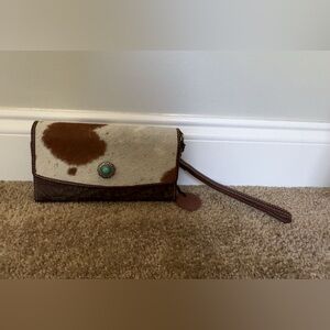 Myra Bag Brown and Cream Wallet